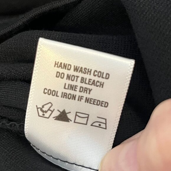 Badgley Mishka Studio Little Black Shift Dress‎ Rhinestone Button Details Medium - Picture 8 of 9